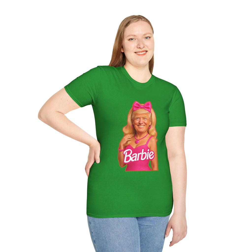 Funny Unique Donald Trump Barbie Unisex T-Shirt Best Gag Gift Cotton Print Soft
