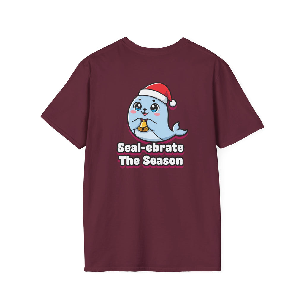 Cute Christmas Shirt Sealebrate The Season Funny Animal Unisex Softstyle Tee Christmas Gift