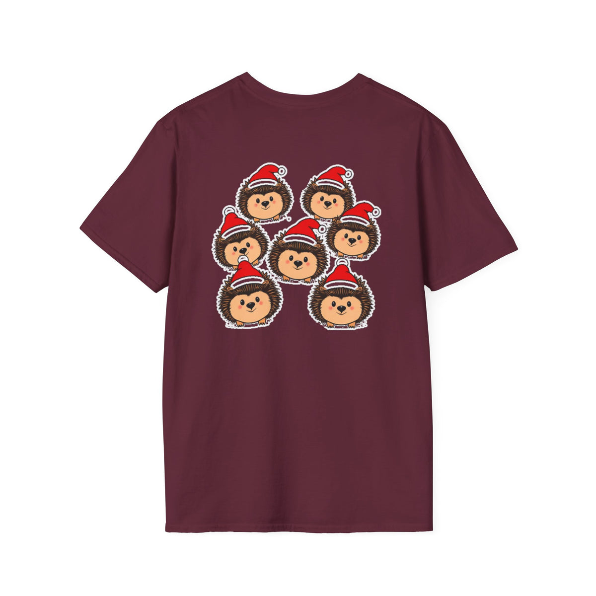 Christmas Hedgehogs Family T-Shirt | Cute Cartoon Holiday Design Unique Holiday Gift Shirt