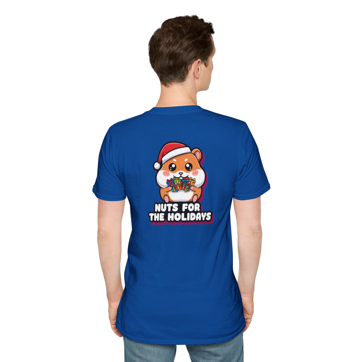 Cute Christmas Shirt Nuts For The Holidays Funny Animal Unisex Softstyle Tee Christmas Gift