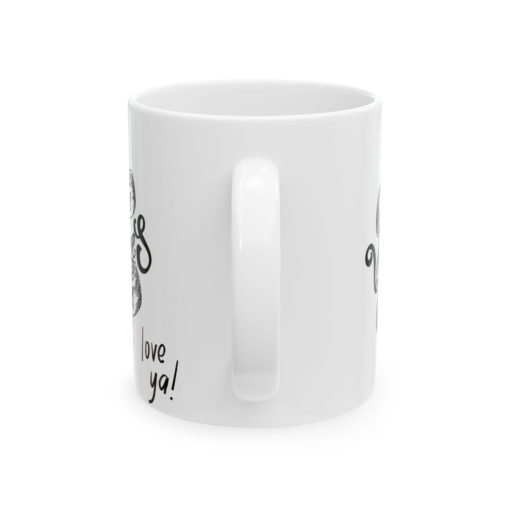 Happy Valentine's Day Mug Love You Heart Unique Ceramic Mug Tea Coffee Cup Gift 11oz