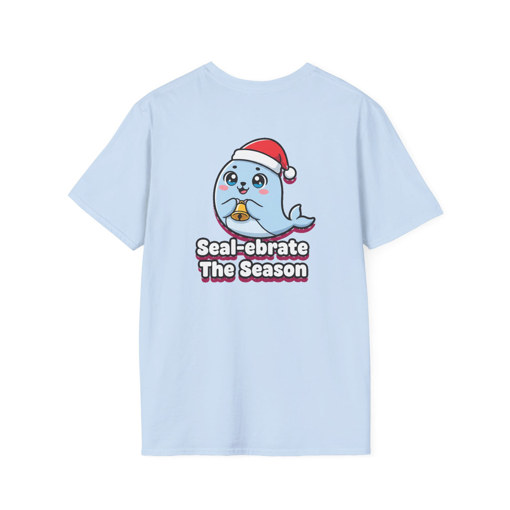 Cute Christmas Shirt Sealebrate The Season Funny Animal Unisex Softstyle Tee Christmas Gift