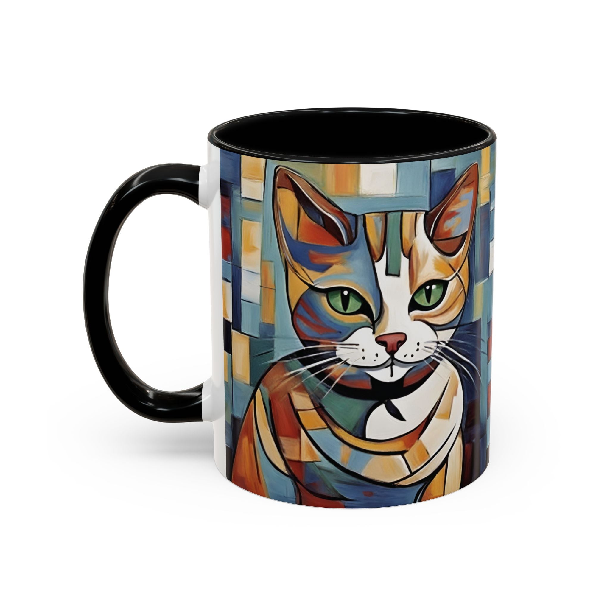 Cat For Mom Lover Picasso Art Funny Coffee Tea Ceramic Mug Office Work Cup Gift
