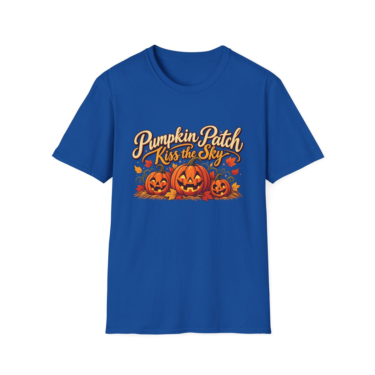 Pumpkin Patch Kiss the Sky Shirt | Cute Fall Jack-O'-Lantern Graphic Tee | Womens Halloween T-Shirt