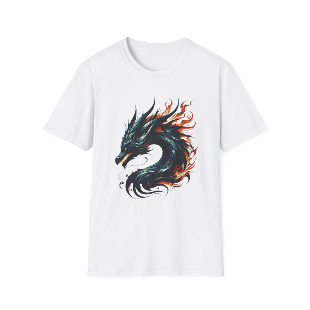 Dragon T-shirt Mens Graphic Tee Clothing Apparel Chinese Symbol Unisex Softstyle