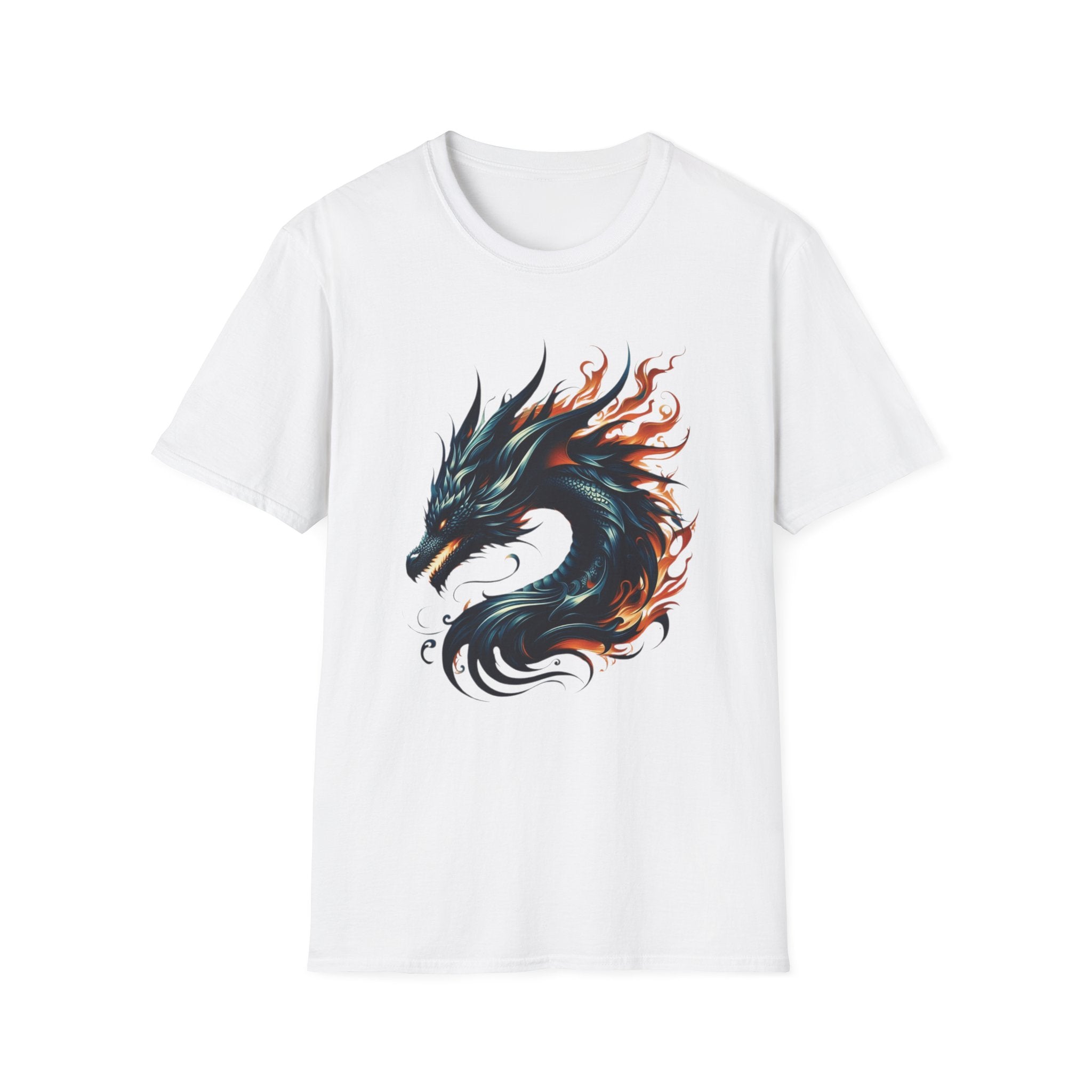 Dragon T-shirt Mens Graphic Tee Clothing Apparel Chinese Symbol Unisex Softstyle