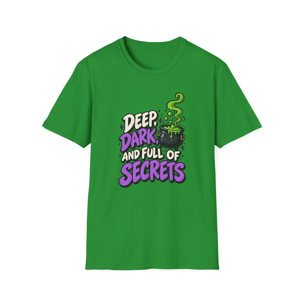 Funny Halloween Shirt DEEP DARK AND FULL OF SECRETS Novelty Tee Graphic T-Shirt