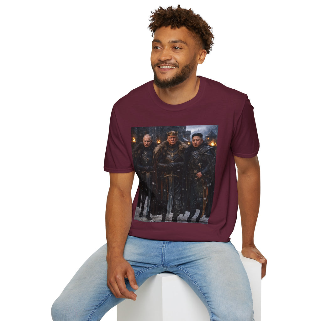 Funny Trump Putin Kim Jong Unique T-Shirt Artwork Throne Unisex Softstyle Tshirt