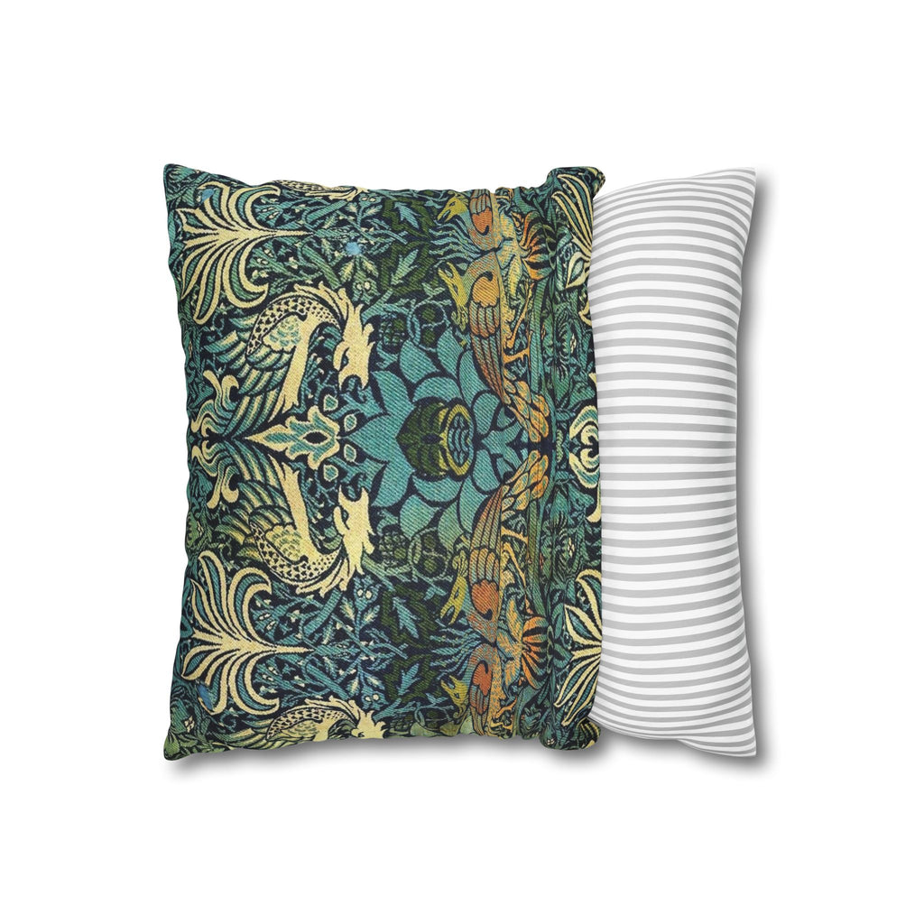 William Morris Spun Square Pillow Case Polyester Aesthetic Decor Art Nouveau