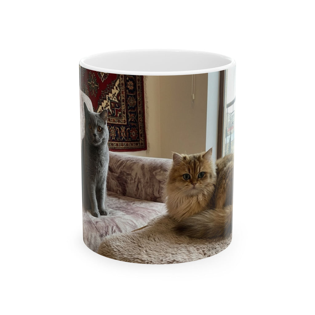 Funny British Shorthair Cat Mug Cute Detective Cat Coffee Cup Lover Gift Ceramic Mug 11oz 15oz Cats