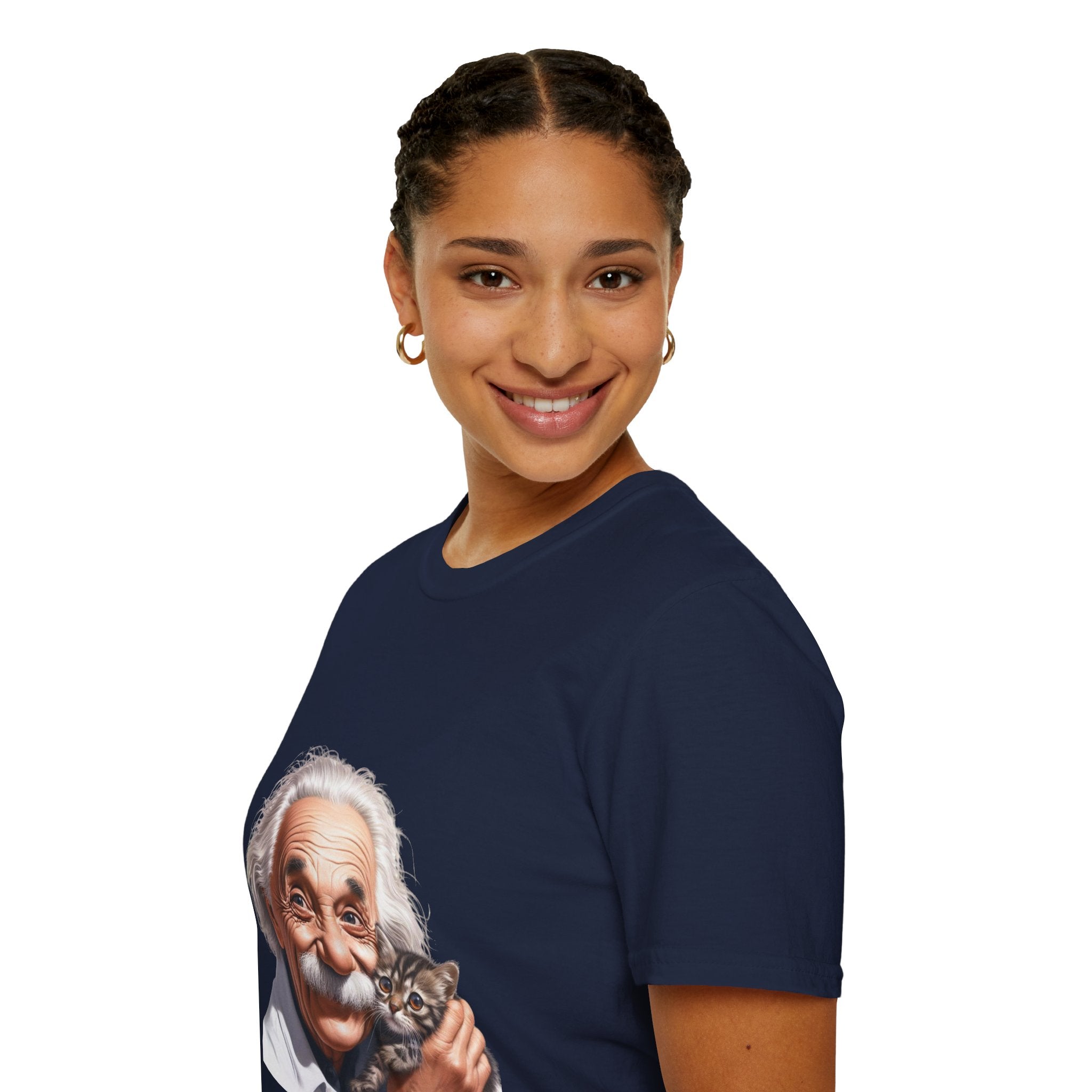 Funny Albert Einstein T-Shirt Unisex Softstyle T-Shirt Cotton Unique Gift German