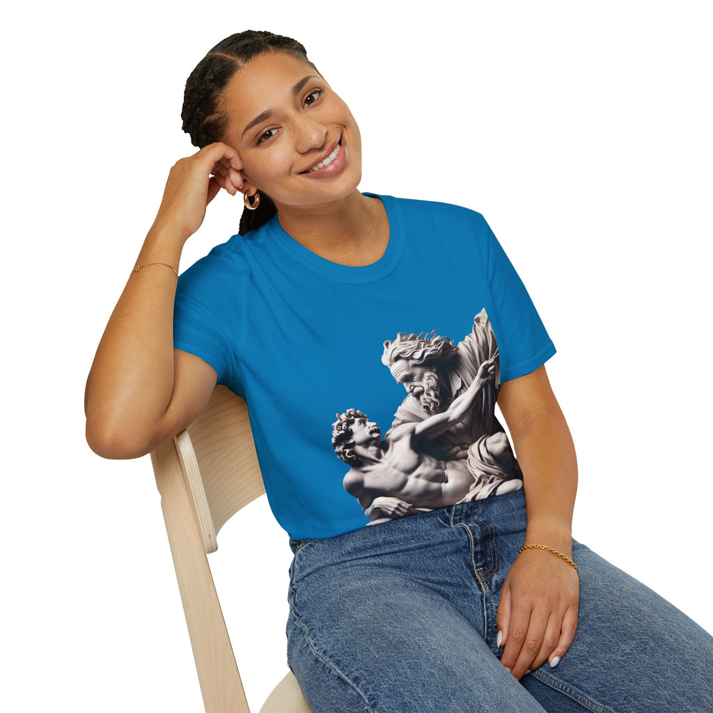 Funny Albert Einstein Unisex Softstyle T-Shirt Unique Gift Cotton T-shirt Art