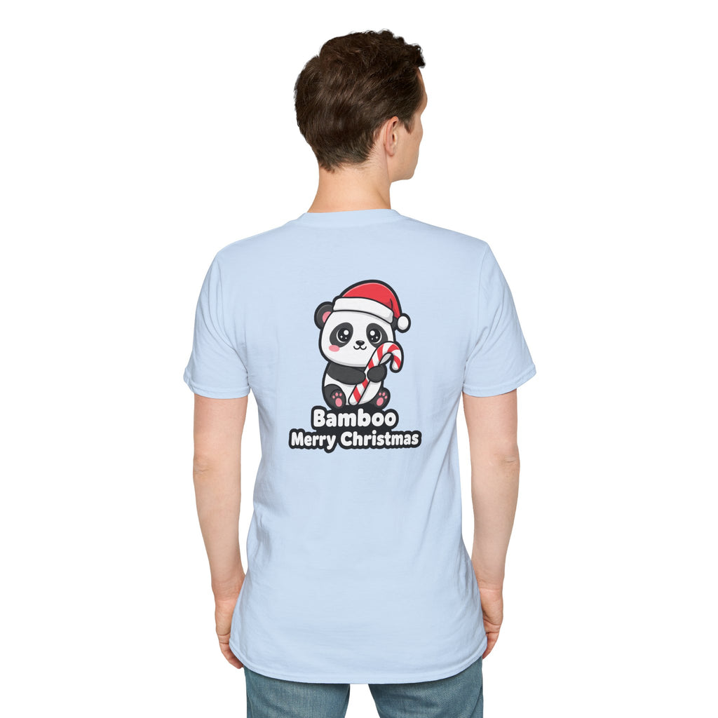 Cute Christmas Shirt Bamboo Merry Christmas Funny Animal Unisex Softstyle Tee Christmas Gift