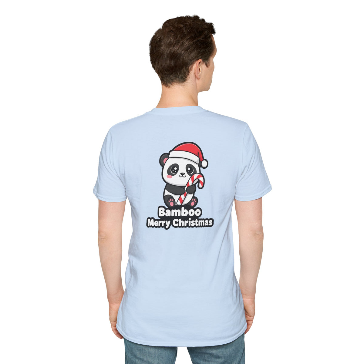 Cute Christmas Shirt Bamboo Merry Christmas Funny Animal Unisex Softstyle Tee Christmas Gift