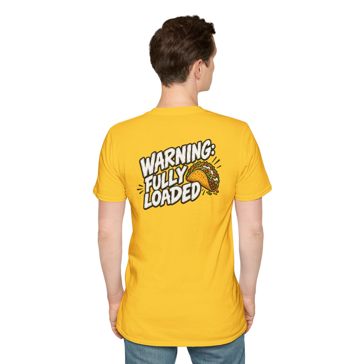 D0ark Humor Funny Taco Shirt Warning Fully Loaded Novelty Food Lover Graphic Tshirt Tee Unique Gift