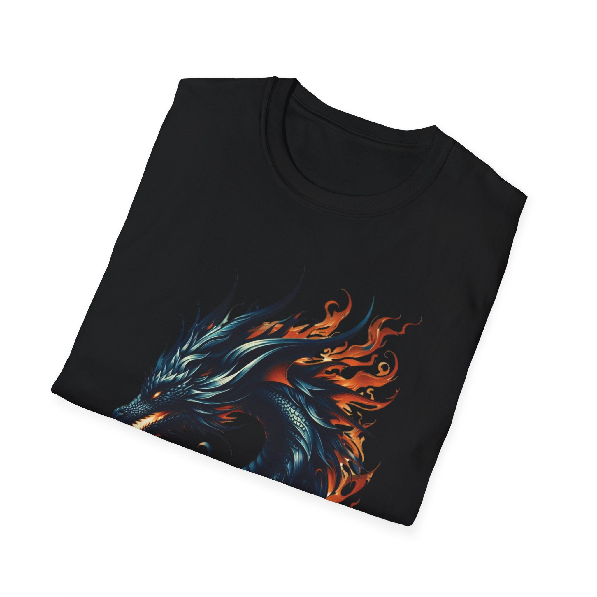 Dragon T-shirt Mens Graphic Tee Clothing Apparel Chinese Symbol Unisex Softstyle