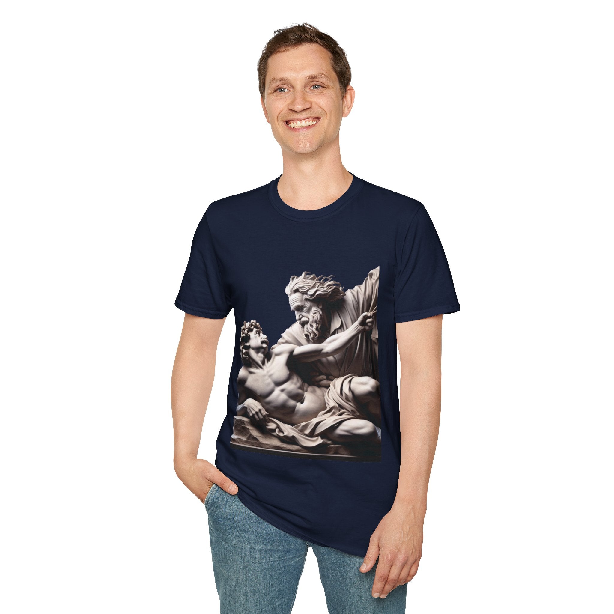 Funny Albert Einstein Unisex Softstyle T-Shirt Unique Gift Cotton T-shirt Art
