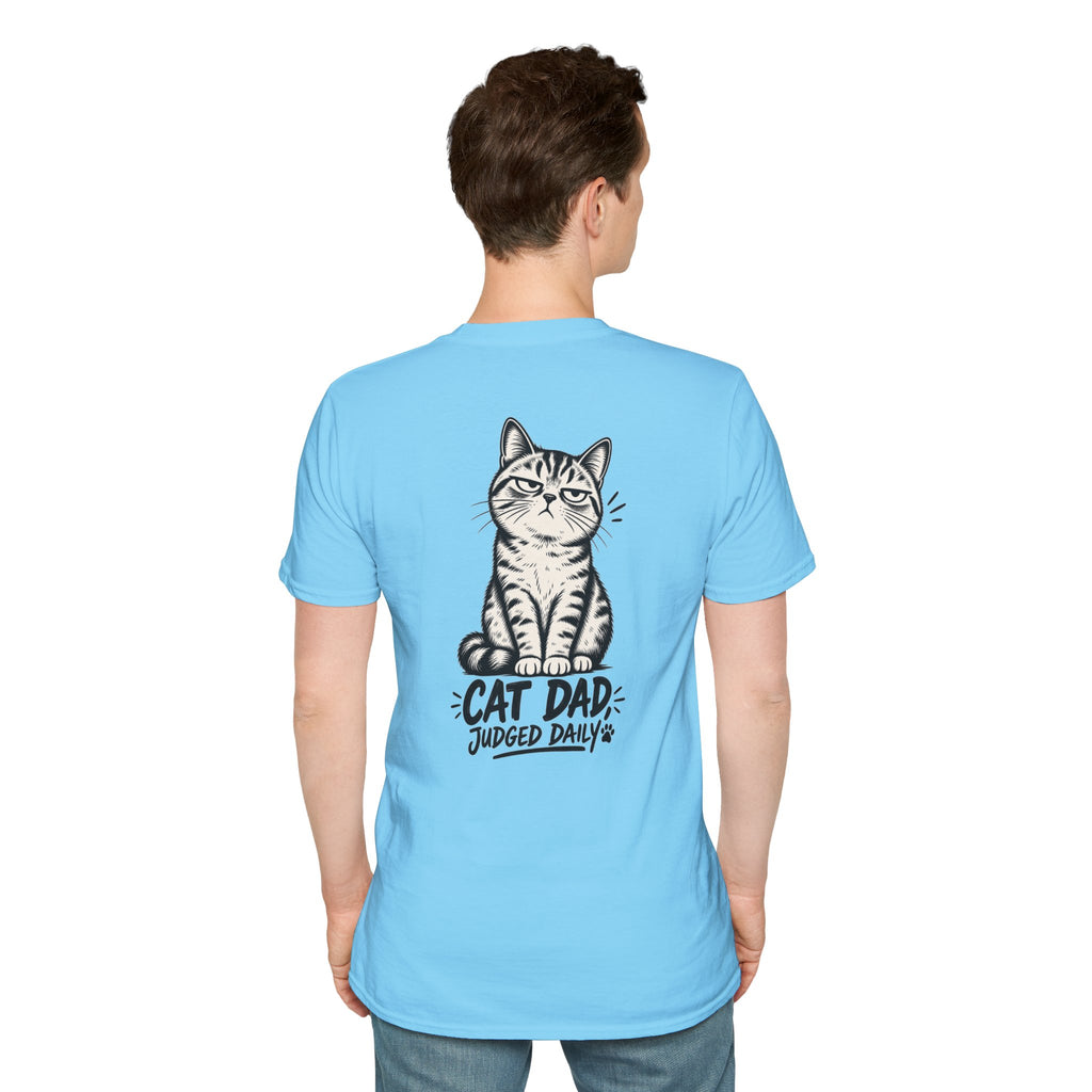 Cat Dad Shirt Judged Daily Funny Cat Lover Graphic Tee Dark Humor Tee Unique Gift Funny Tshirt