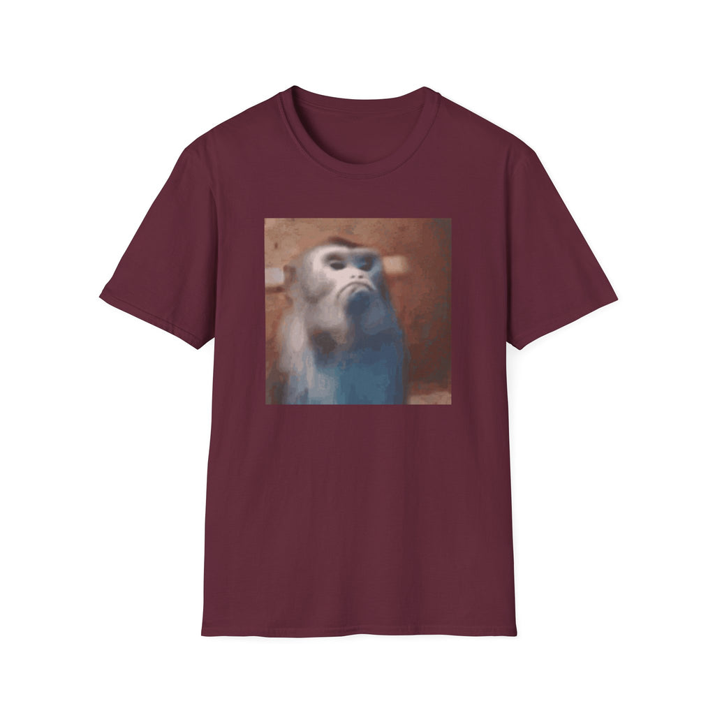 Funny Offended Monkey T-Shirt Viral Internet Meme Shirt Unisex Softstyle Gift