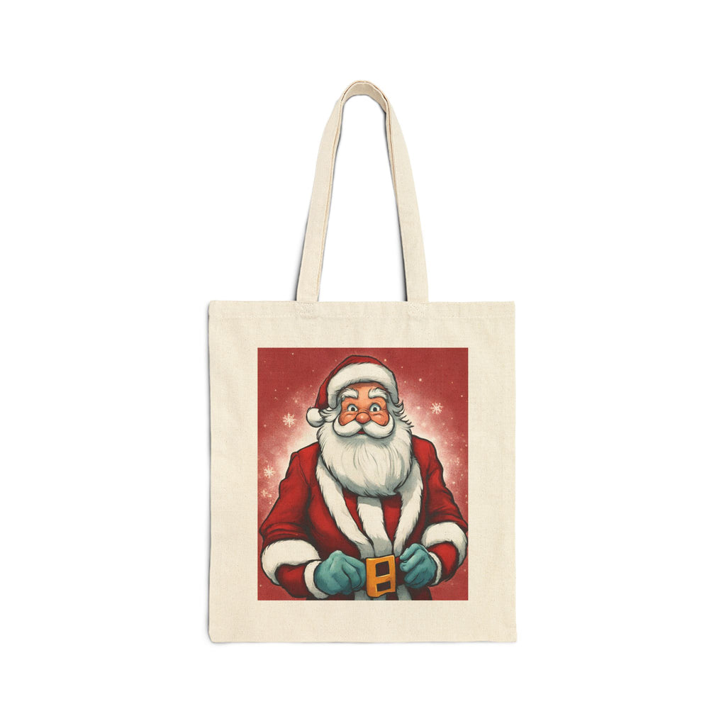 Christmas Tote Bag Cotton Canvas Bag Gift Unique Cute Lady Shopping Bag Santa Best Gift for New Year