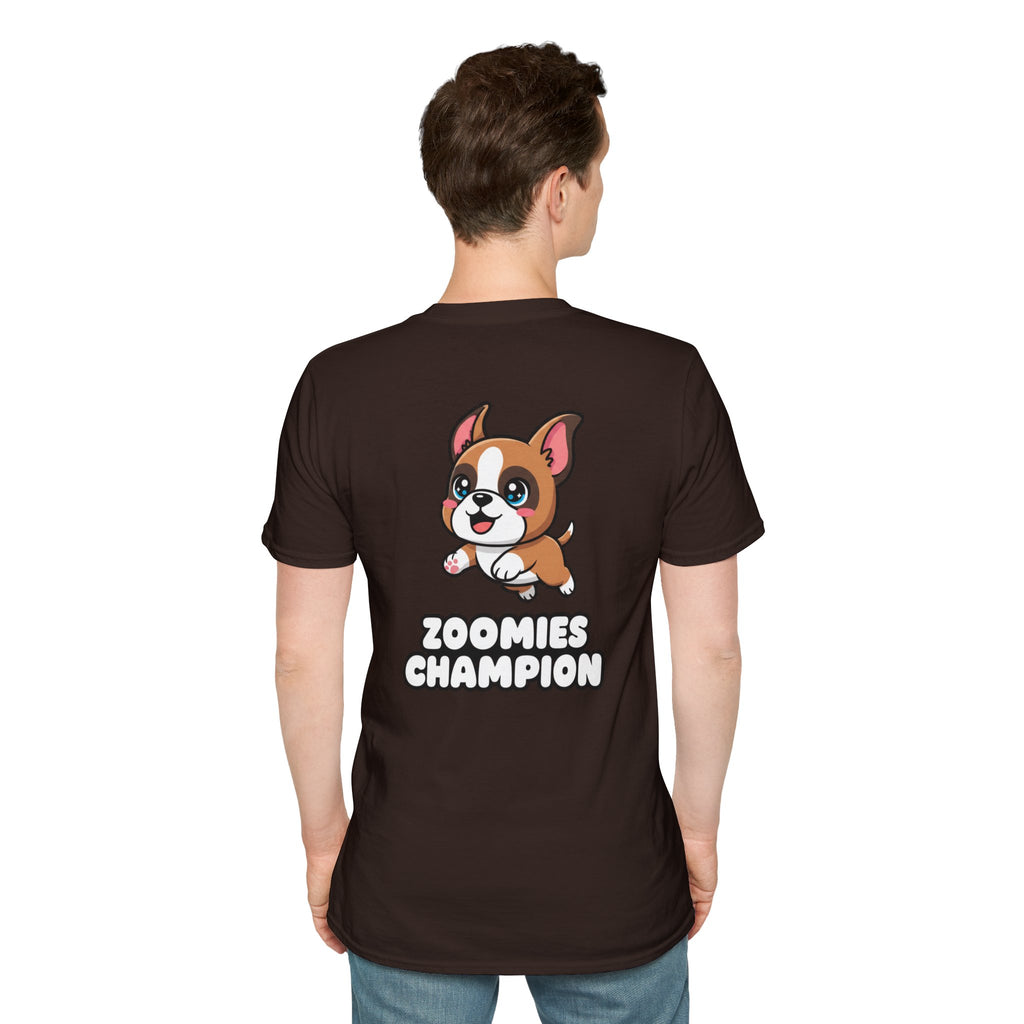 Cute Boxer Shirt Zoomies Champion Funny Dog Lover Unisex Softstyle Tee Gift