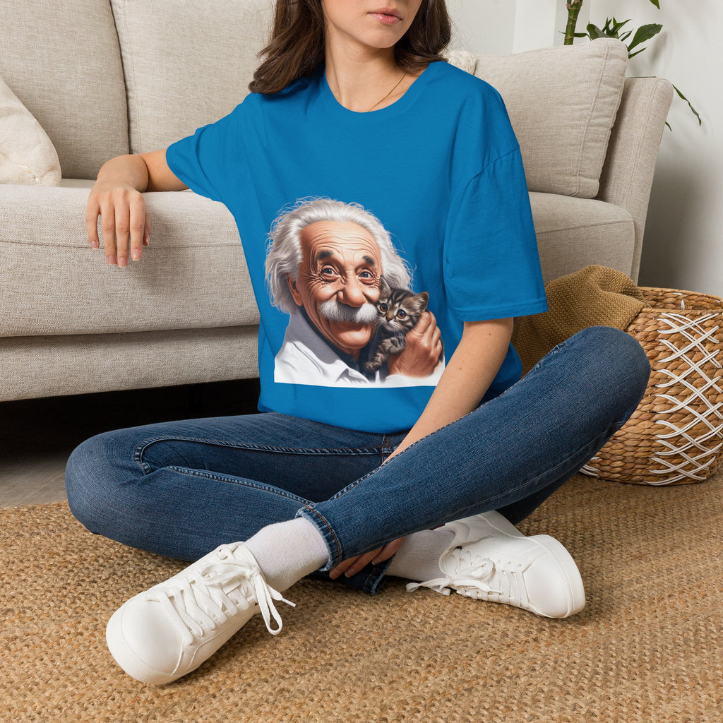 Funny Albert Einstein T-Shirt Unisex Softstyle T-Shirt Cotton Unique Gift German