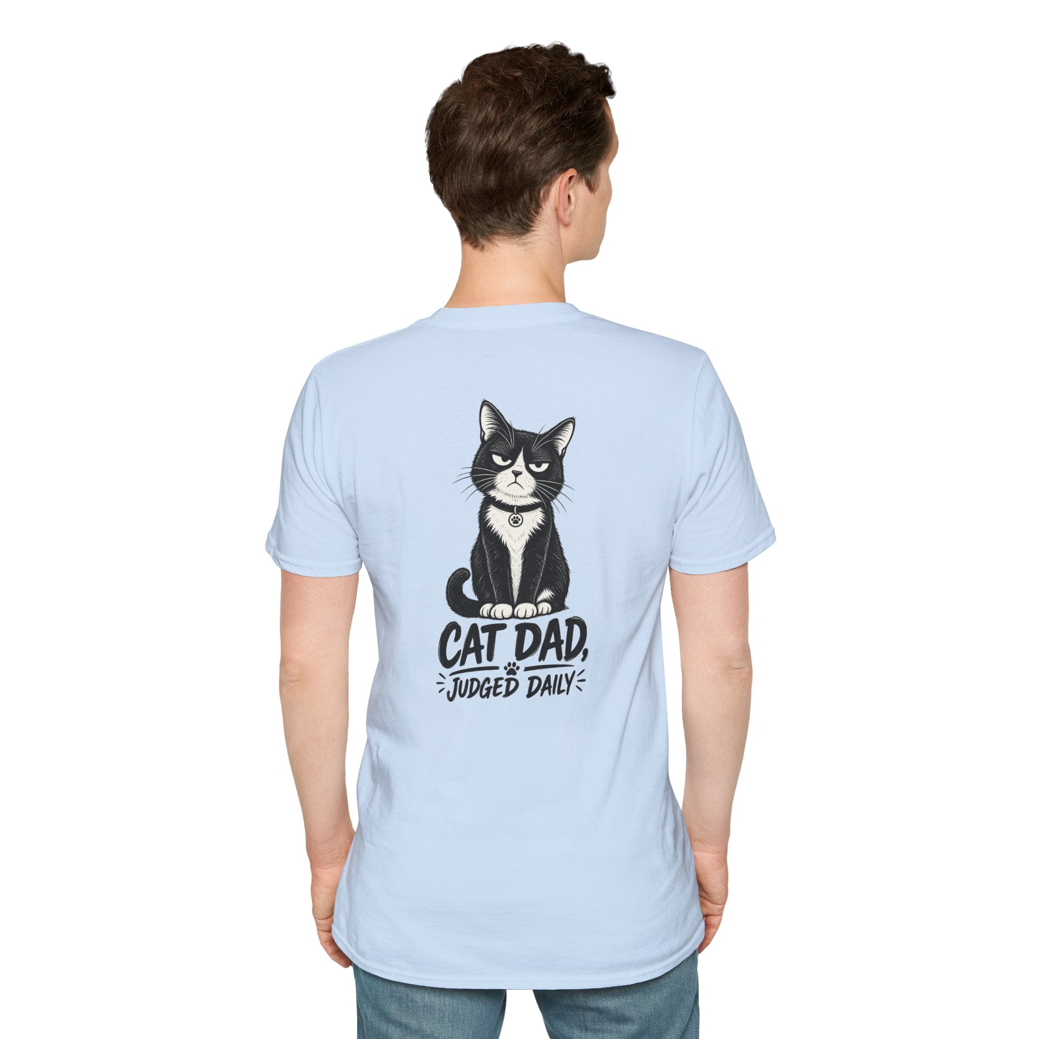 Cat Dad Shirt Judged Daily Funny Cat Lover Graphic Tee Dark Humor Tee Unique Gift Funny Tshirt