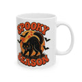 Retro Black Cat Halloween Mug | Vintage Spooky Season Coffee Mug | Halloween Cat Lover Gift
