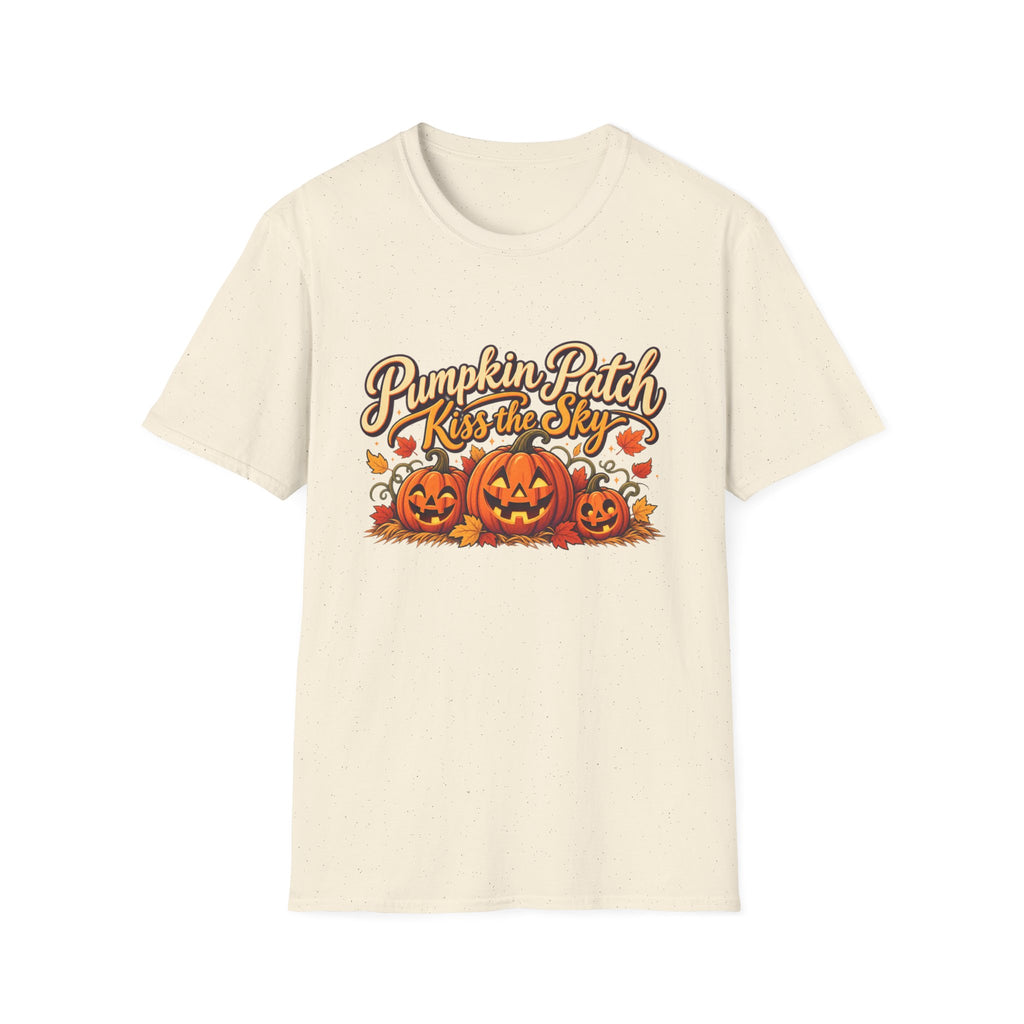 Pumpkin Patch Kiss the Sky Shirt | Cute Fall Jack-O'-Lantern Graphic Tee | Womens Halloween T-Shirt