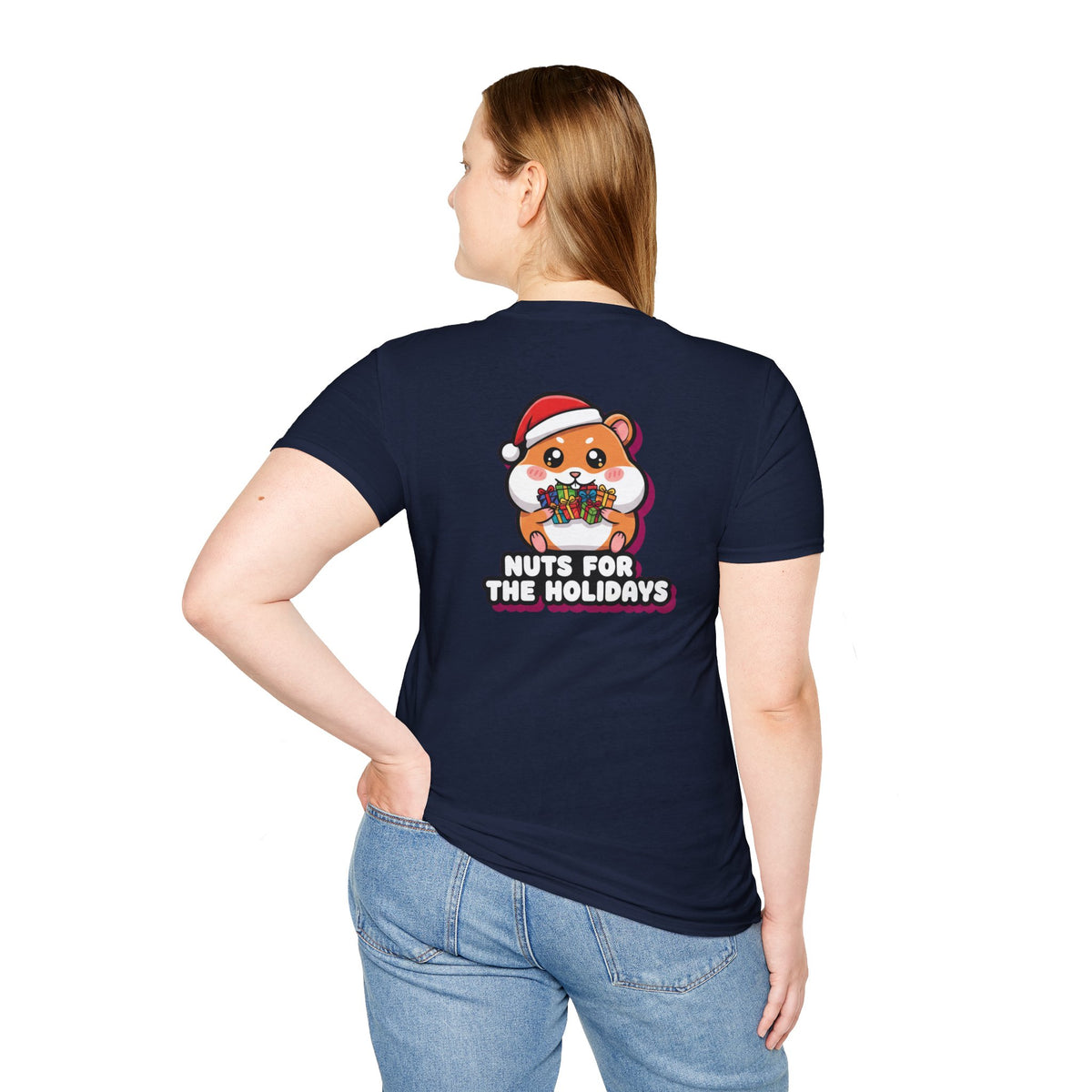 Cute Christmas Shirt Nuts For The Holidays Funny Animal Unisex Softstyle Tee Christmas Gift