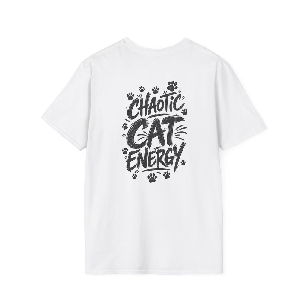 Funny Cat Shirt Chaotic Cat Energy Sarcastic Cat Lover Graphic Tee Cat Lover Graphic Tee Dark Humor Tee Unique Gift Funny Tshirt