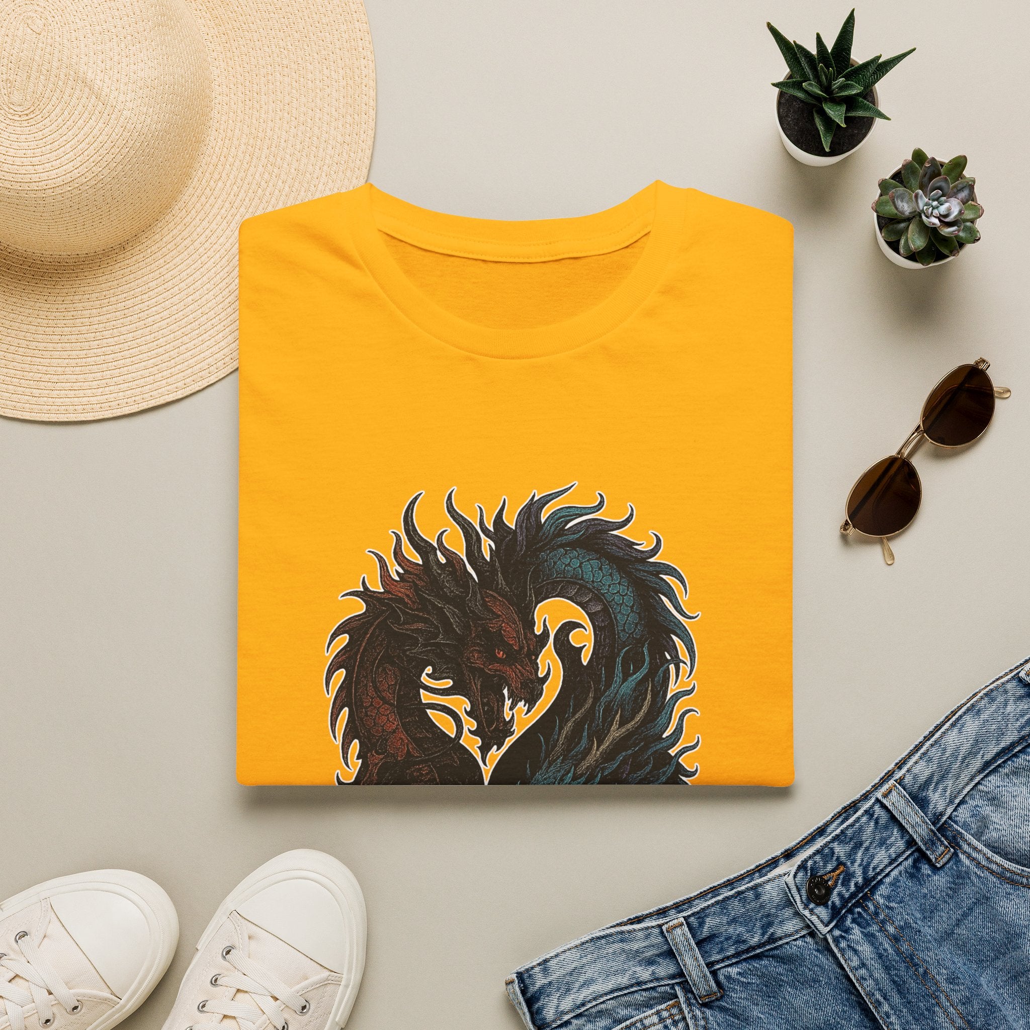 Dragon T-shirt Men Women Graphic Tee Clothing Apparel Chinese Dagon Symbol Gift