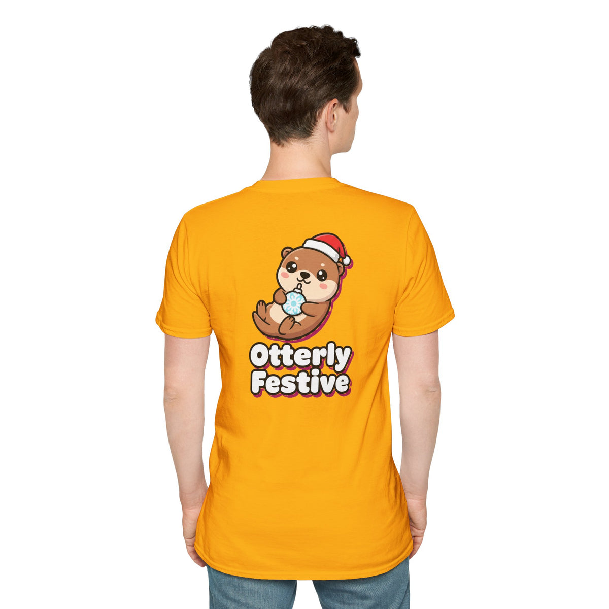 Cute Christmas Shirt Otterly Festive Funny Animal Unisex Softstyle Tee Christmas Gift
