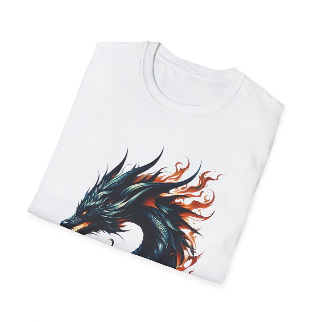 Dragon T-shirt Mens Graphic Tee Clothing Apparel Chinese Symbol Unisex Softstyle