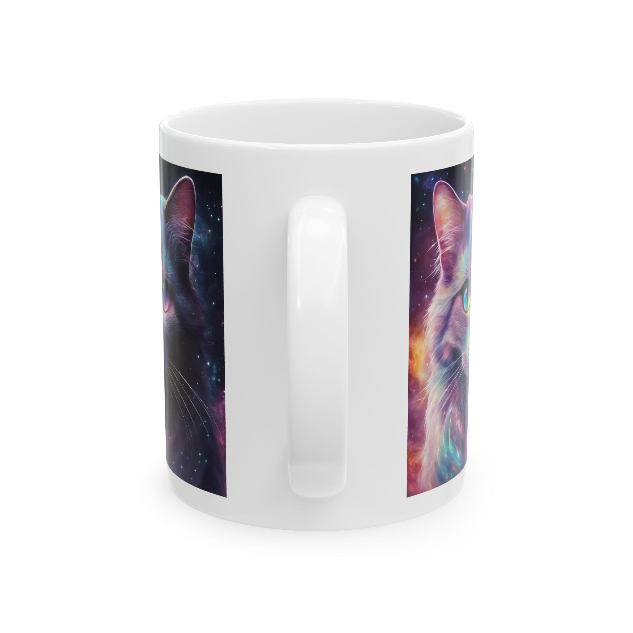Cosmic Cat For Mom Lover Funny Coffee Tea Ceramic Mug Office Work Cup Gift Cute