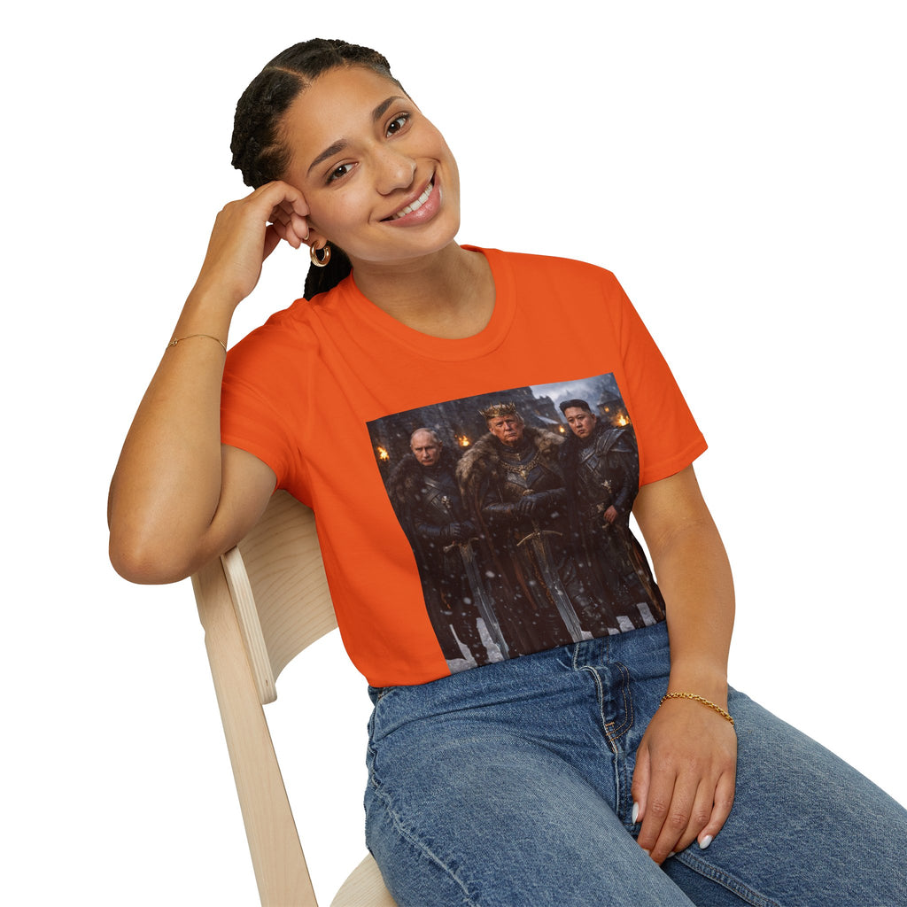 Funny Trump Putin Kim Jong Unique T-Shirt Artwork Throne Unisex Softstyle Tshirt