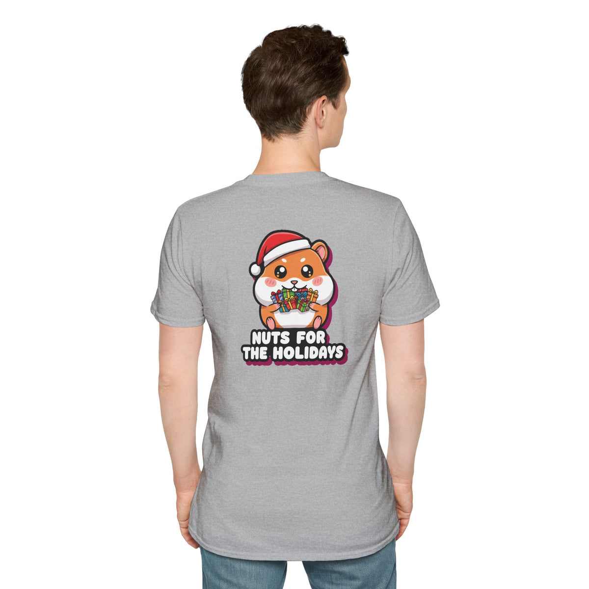 Cute Christmas Shirt Nuts For The Holidays Funny Animal Unisex Softstyle Tee Christmas Gift