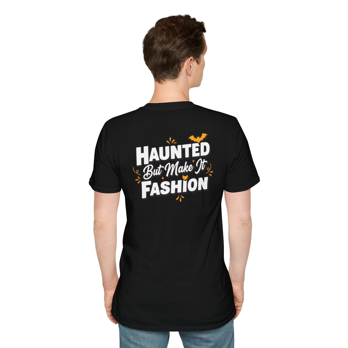 Dark Humor Halloween Shirt Haunted But Make It Fashion Funny Sarcastic Unisex Softstyle Tee Adult Halloween Gift