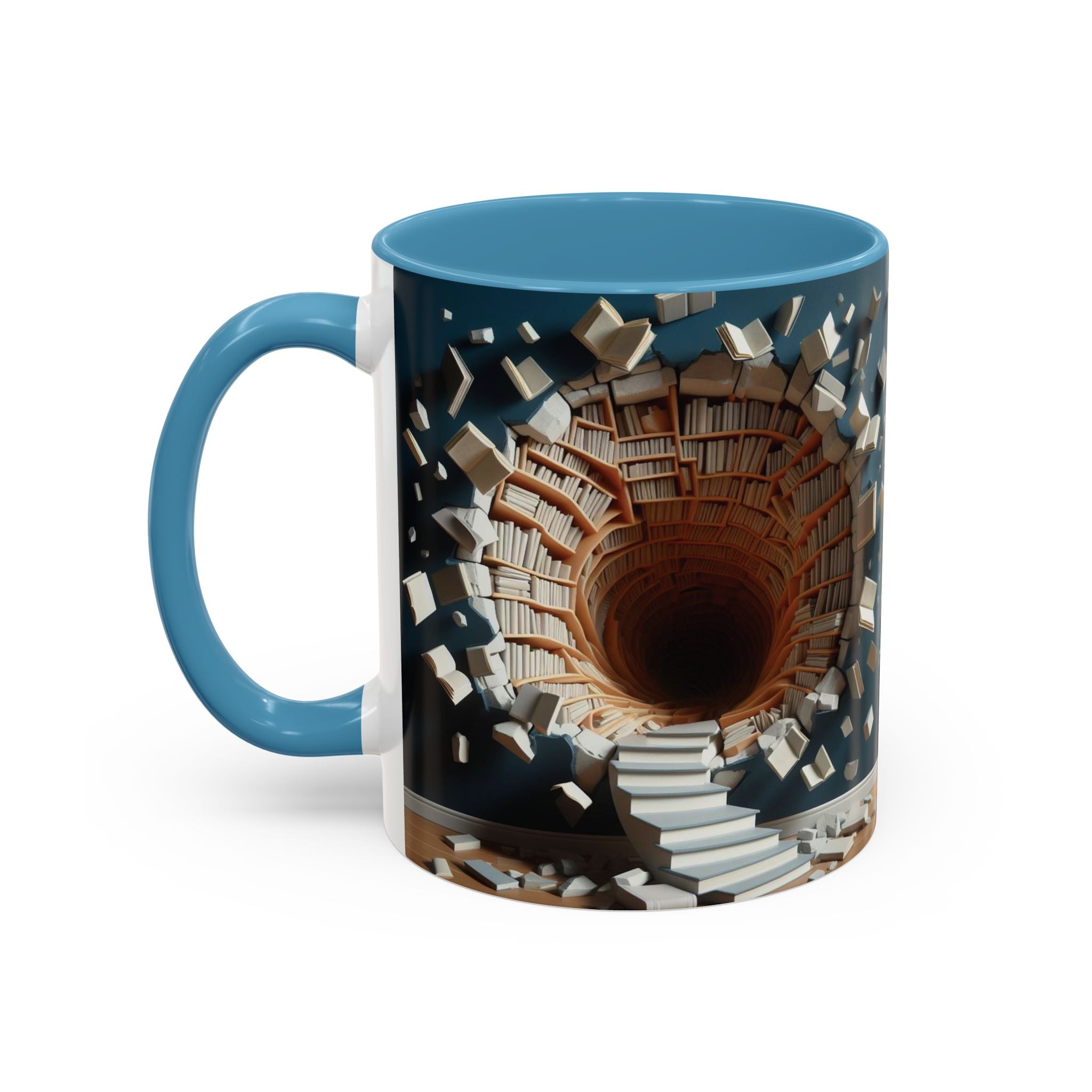 3D Bookshelf Mug-Library Book Mugs Office Ceramic Tea Cup Gift Accent Coffee Mug 2026
