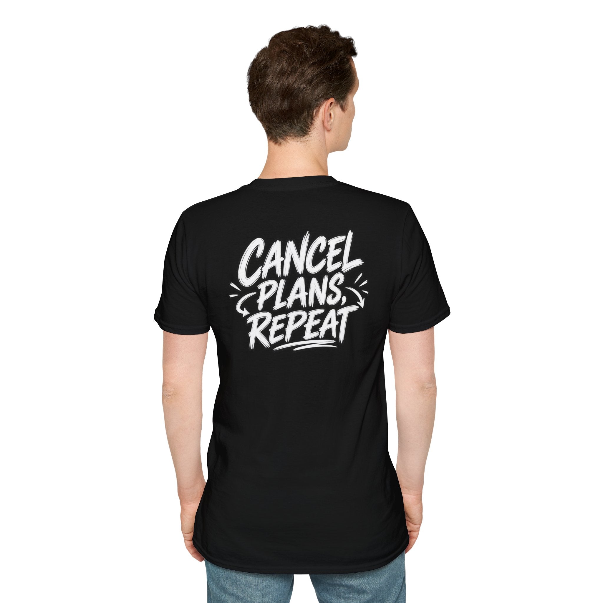 Introvert Shirt Cancel Plans Repeat Funny Dark Humor Sarcastic Graphic Tee Funny Office Tshirt