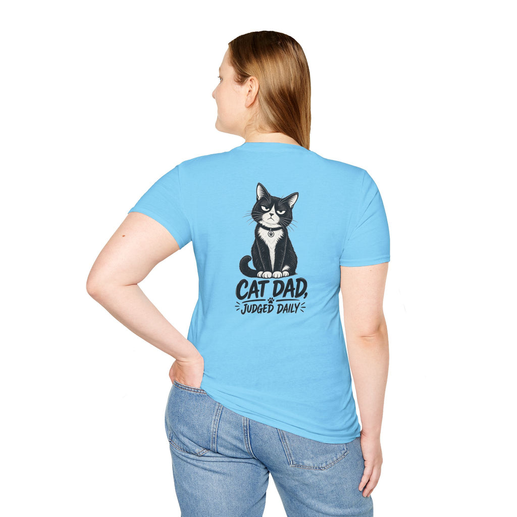 Cat Dad Shirt Judged Daily Funny Cat Lover Graphic Tee Dark Humor Tee Unique Gift Funny Tshirt