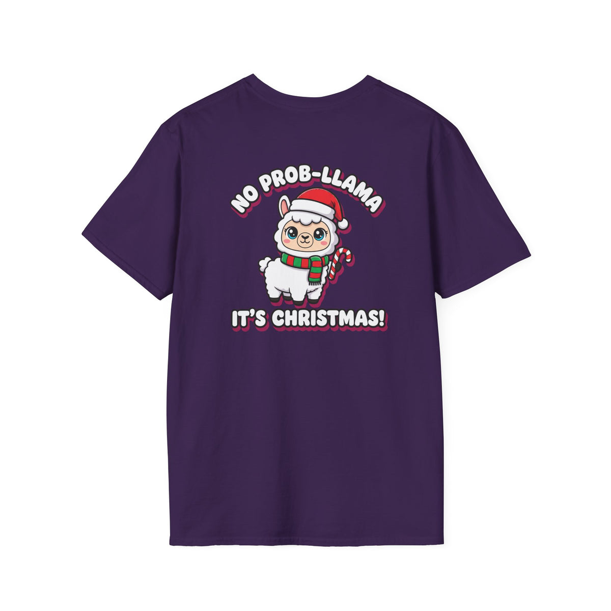 Cute Christmas Shirt No Prob Llama Its Christmas Funny Animal Unisex Softstyle Tee Christmas Gift