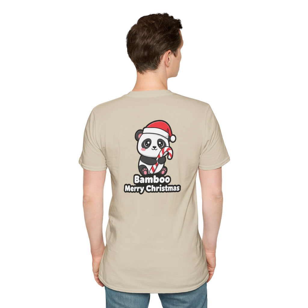 Cute Christmas Shirt Bamboo Merry Christmas Funny Animal Unisex Softstyle Tee Christmas Gift