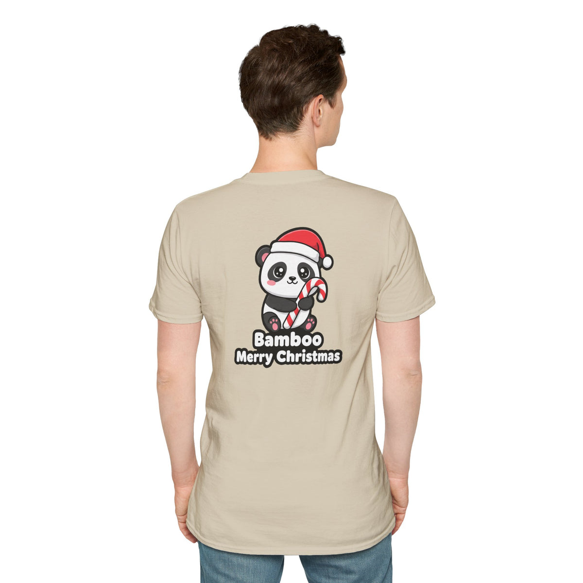 Cute Christmas Shirt Bamboo Merry Christmas Funny Animal Unisex Softstyle Tee Christmas Gift