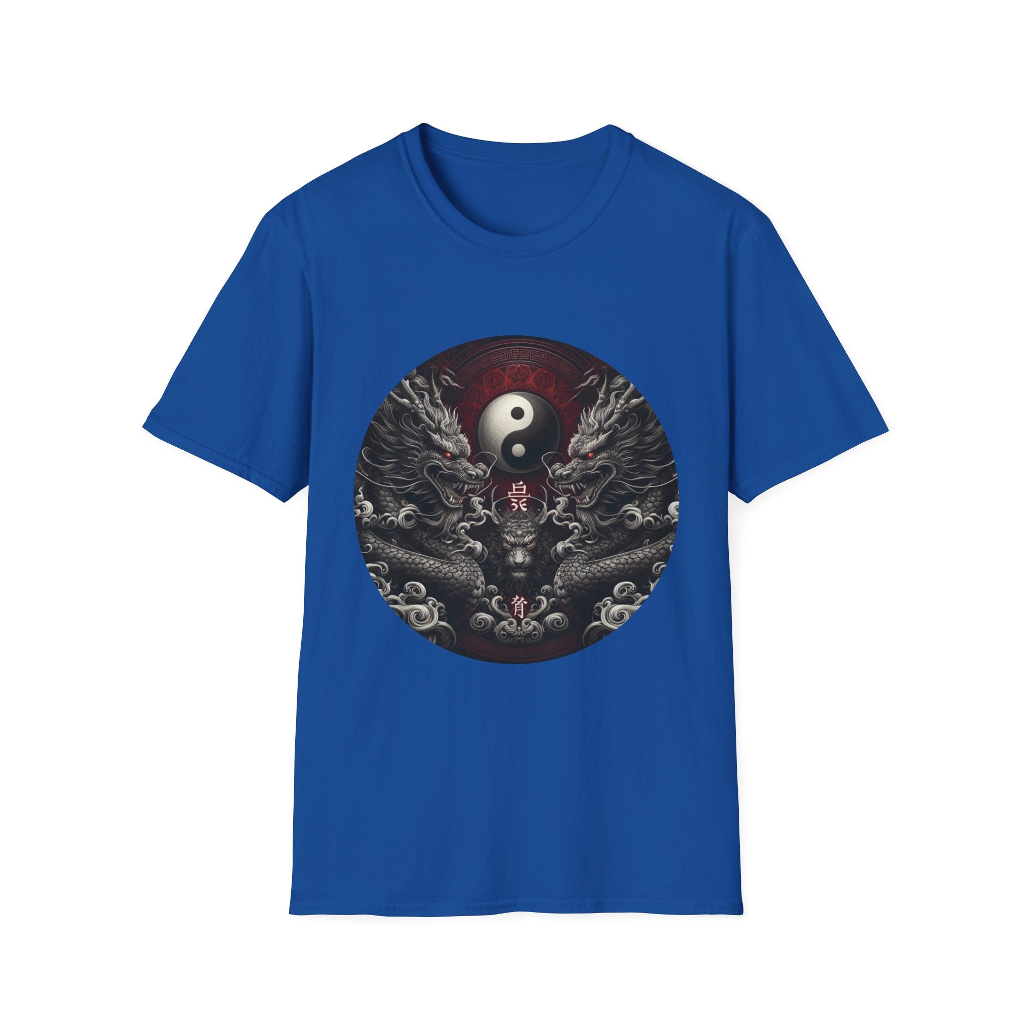 Dragon T-shirt Men Women Graphic Tee Clothing Apparel Symbol Ying Yang Best Gift