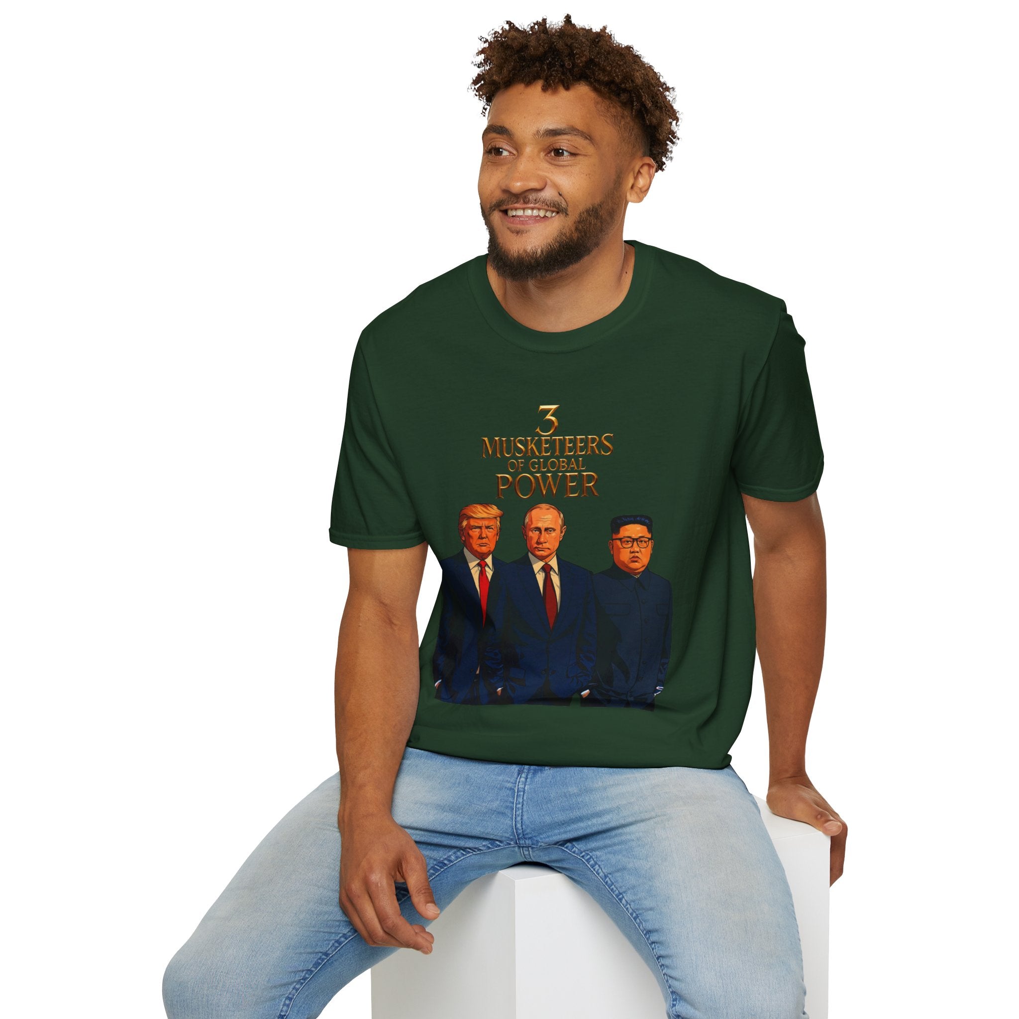 Funny Donald Trump Kim Putin T-Shirt Unique Unisex Softstyle Gift Men Woman Tee