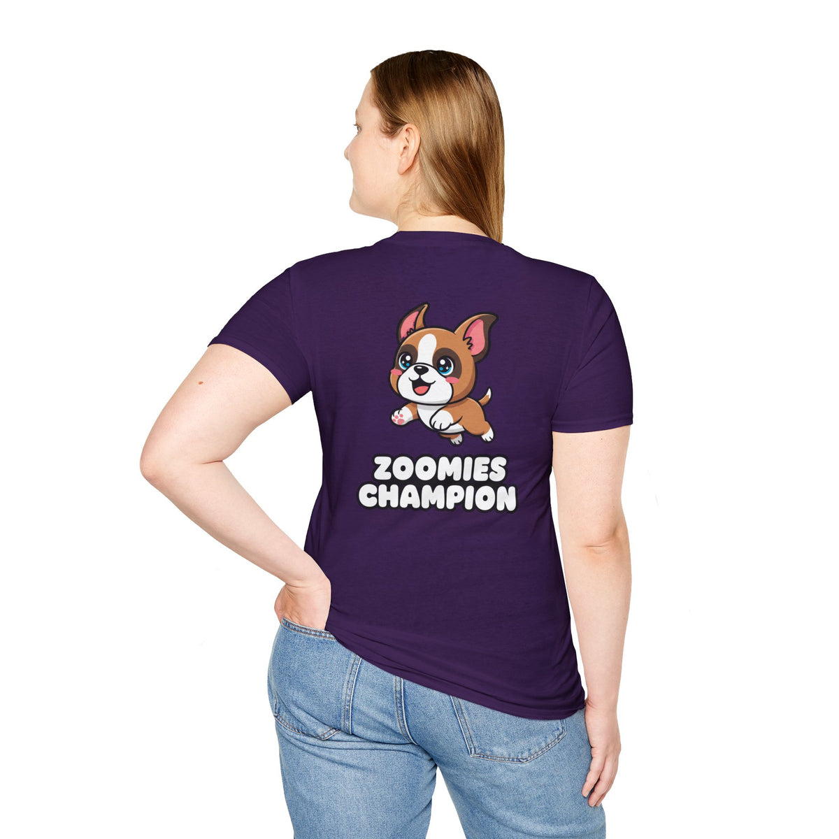 Cute Boxer Shirt Zoomies Champion Funny Dog Lover Unisex Softstyle Tee Gift