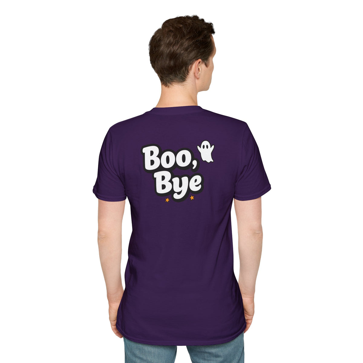 Dark Humor Halloween Shirt Boo Bye Funny Minimalist Ghost Sarcastic Unisex Softstyle Tee Adult Halloween Gift