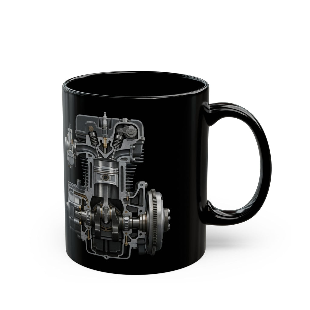 Mechanical Engine Mug 11oz Ceramic Coffee Cup Engineering Mechanic Gift for Dad