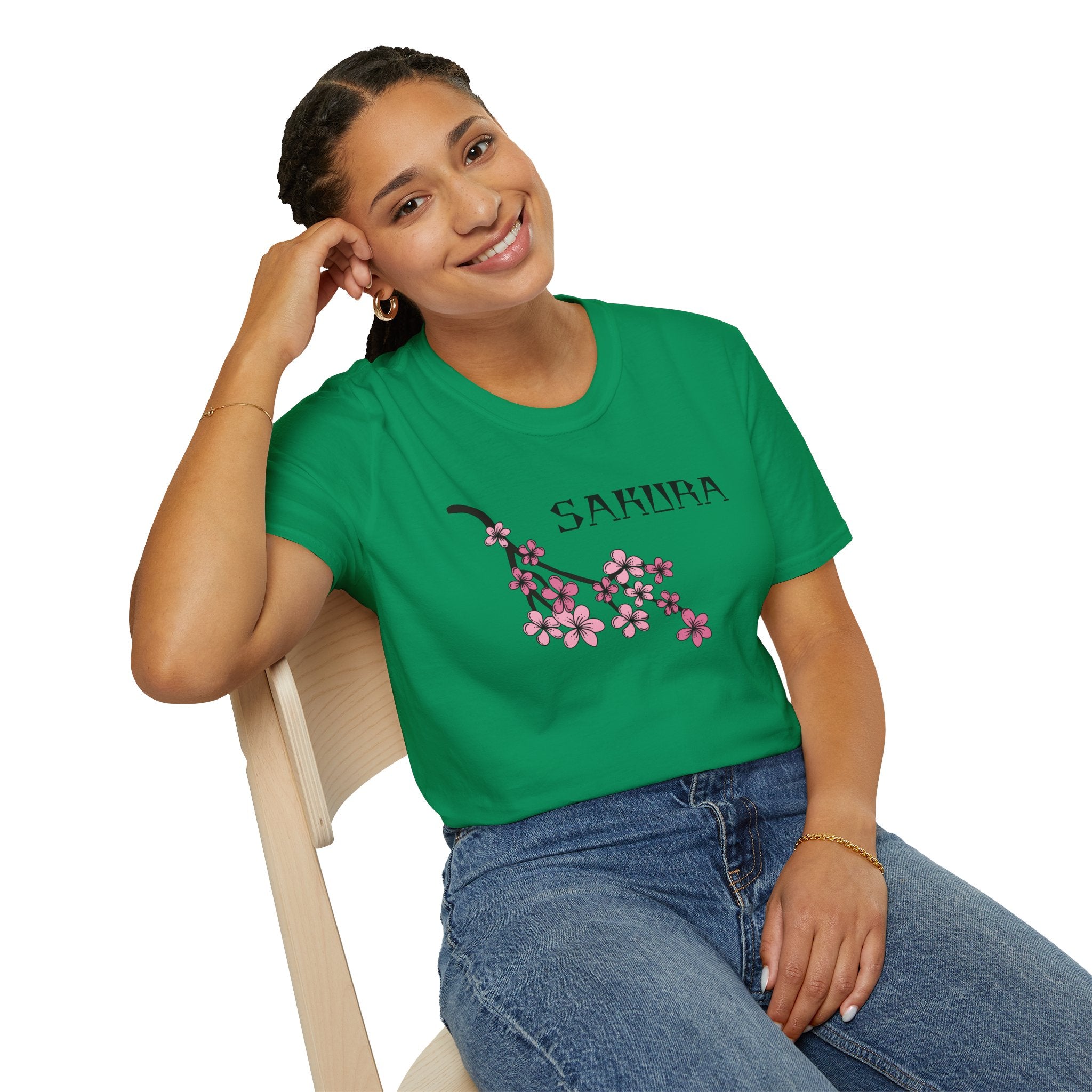 Sakura T-Shirt Japanese Art Shirt Unisex Softstyle Cherry Blossom Flower T-shirt
